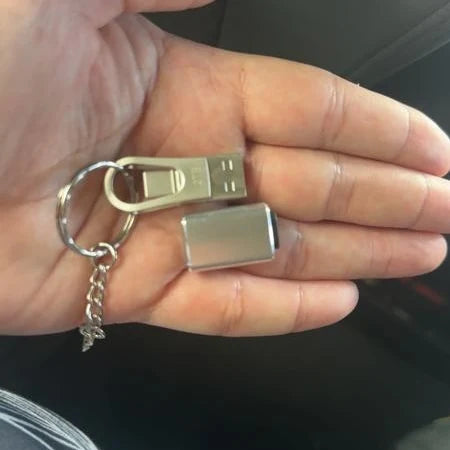 Memoria USB 3 en 1 metálica con adaptador Lightning