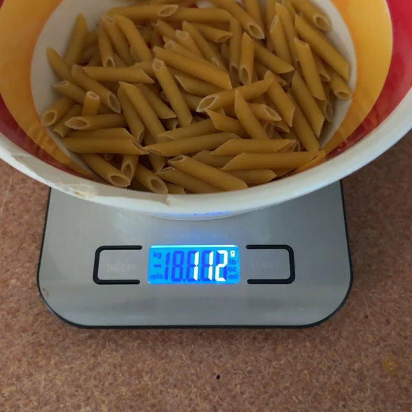 Báscula digital de cocina con tara y precisión de 1 g