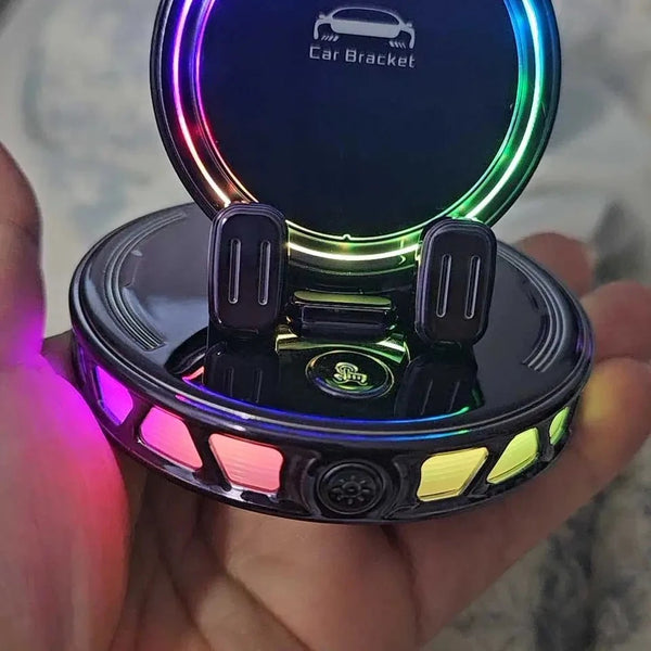 Soporte para auto 360° con carga inalámbrica