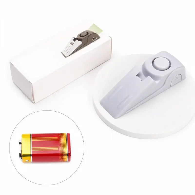 Alarma de Tope de Puerta para Seguridad en el Hogar - Fácil Instalación sin Herramientas, 3 Modos de Sensibilidad, Alarma Antirrobo de 120 dB, Acero Inoxidable Resistente a la Presión, Alerta Instantánea