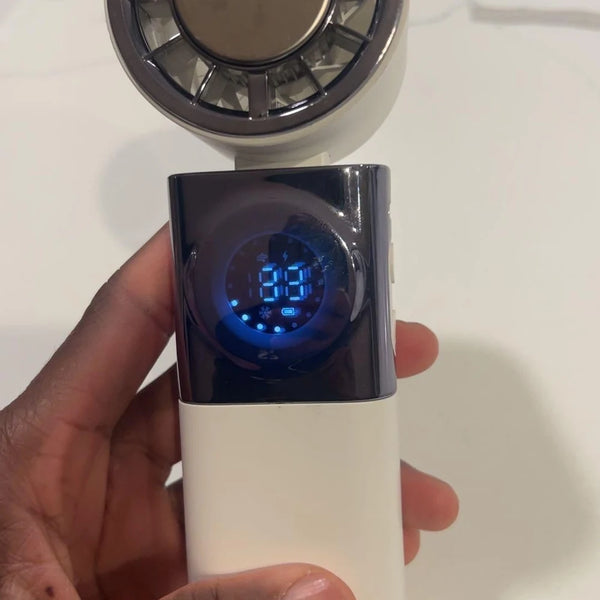 Mini ventilador portátil 7 en 1 con 100 velocidades