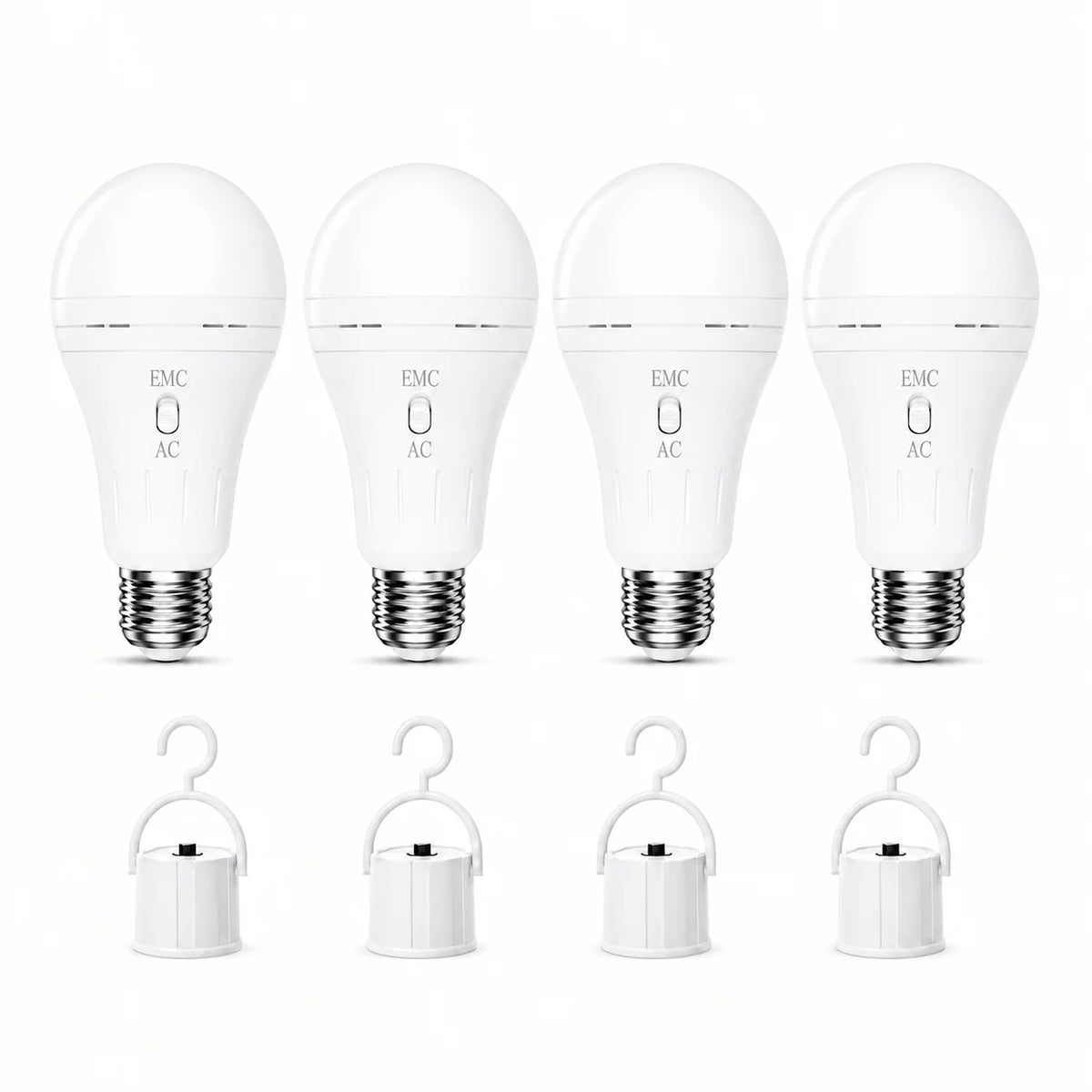 Foco LED recargable A21 E26 con gancho portátil – Elsys México