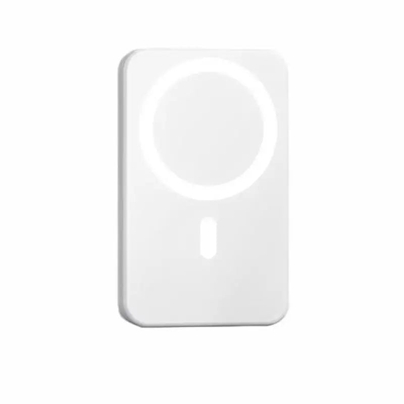 Batería portátil magnética 5000mAh con carga inalámbrica rápida para iPhone 12 al 17, compacta y ligera para oficina, viaje y uso diario
