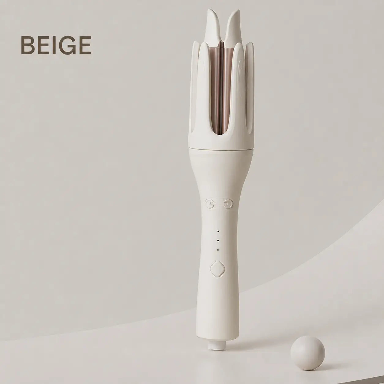 Rizador automático de cabello 32 mm con cerámica de turmalina, 3 temperaturas y giro 360° para ondas fáciles en casa diarias