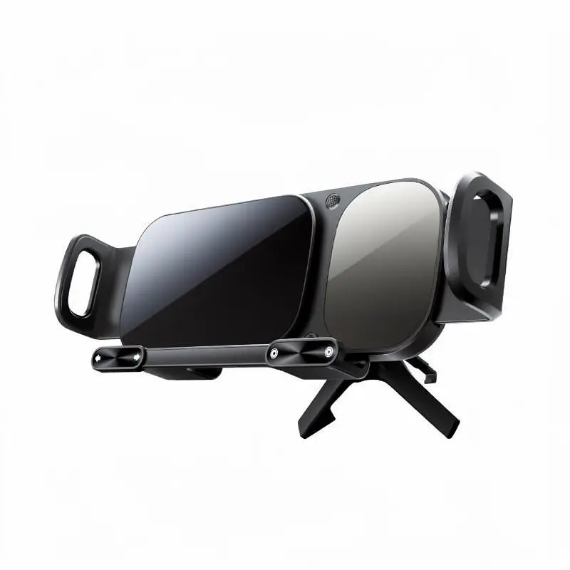 Soporte para Celular de Auto con Carga Rápida Inalámbrica de 15W para Teléfonos Plegables y Estándar, Base de Ventila Ultra Estable con Gancho y Clip, Rotación de 90° y Sujeción Automática con un Botón
