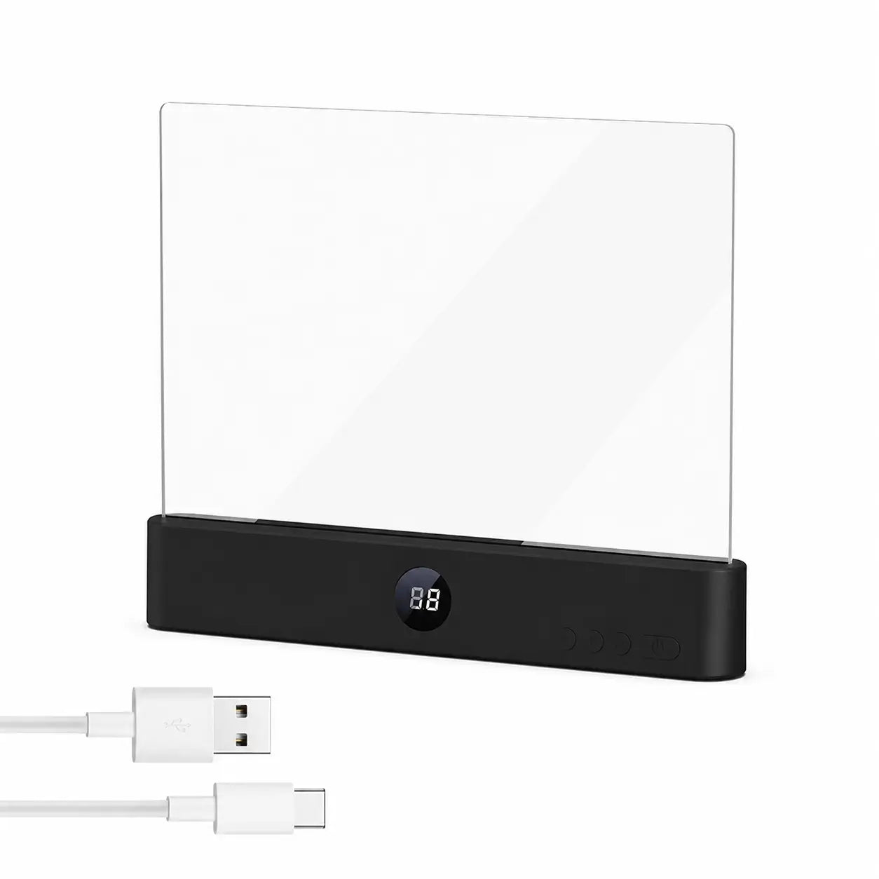 Lámpara plana LED recargable para lectura con 3 tonos, brillo ajustable y temporizador para leer en cama sin molestar a nadie