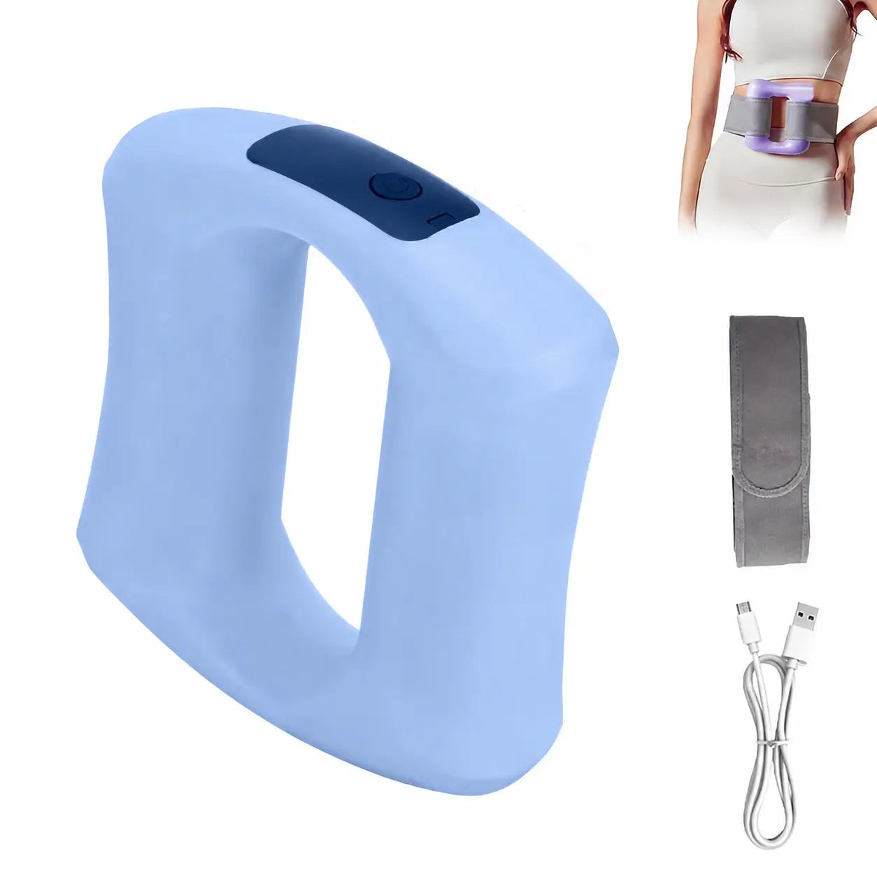 Pistola de masaje profundo con calor, 5 modos de vibración y carga USB-C para espalda, cintura y recuperación muscular portátil y silenciosa