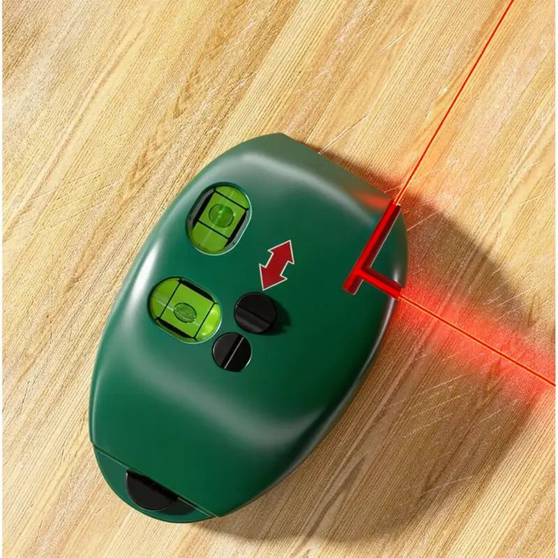 Nivel Láser Electrónico de 90 Grados, Escala de Luz Roja y Verde, Autonivelante de Líneas Paralelas, Portátil para Construcción