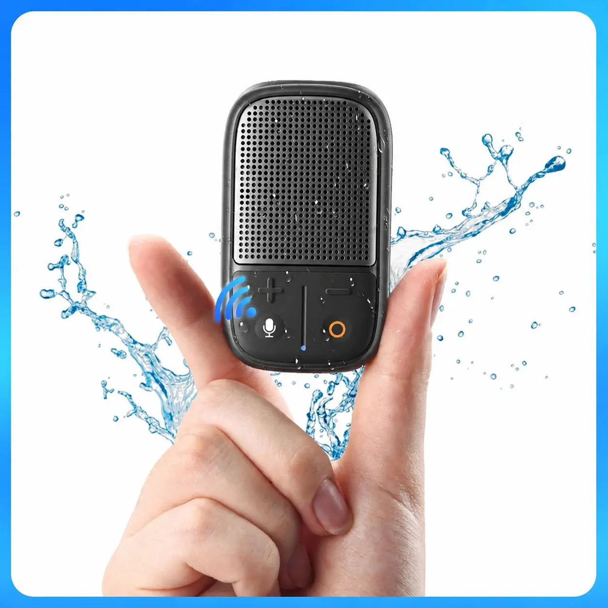 Bocina Bluetooth portátil con clip resistente al agua IPX7 y 30 h de batería para correr, viajar y actividades al aire libre