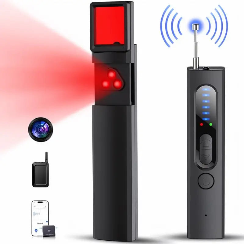 Detector de Cámaras Ocultas, Rastreador de GPS y Escáner de Señal RF para Oficina, Viajes, Hotel y Auto, Buscador de Cámaras y Localizadores GPS
