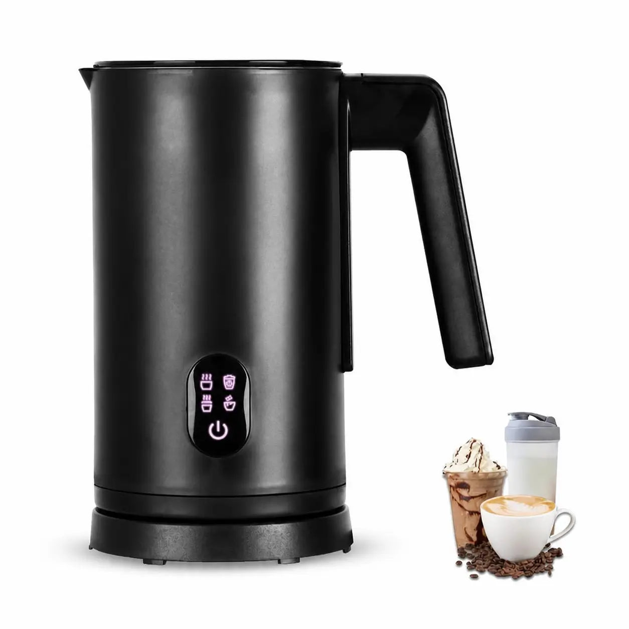 Espumador de leche compacto y silencioso con calentamiento para preparar lattes, capuchinos, chocolate caliente y bebidas en oficina sin complicaciones diarias