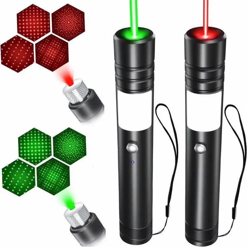Puntero Láser Verde Recargable de Largo Alcance para Presentaciones, Pantallas TV/LED/LCD, Juguete para Gatos, Uso en Oficina, Astronomía y Construcción