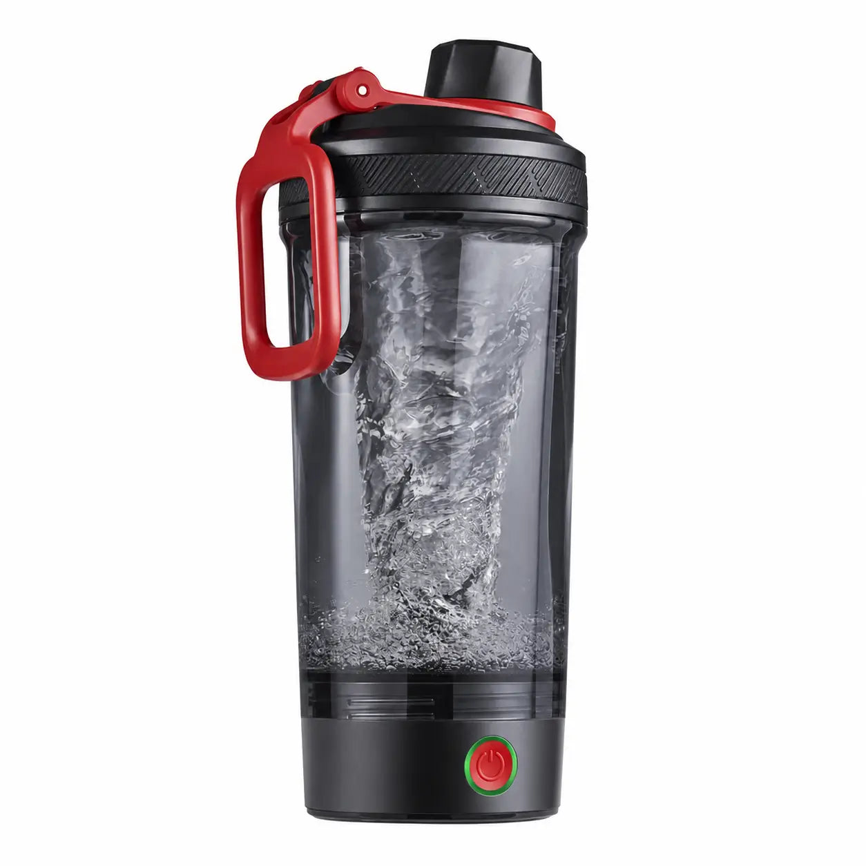 Shaker eléctrico para proteína con mezcla sin grumos, carga USB-C y tapa antifugas para gimnasio, oficina y batidos post entrenamiento