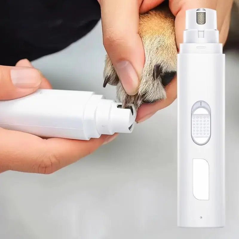 Lima de Uñas Eléctrica para Perros y Gatos, Pulidor de Uñas Inalámbrico para Mascotas, Cortauñas Automático