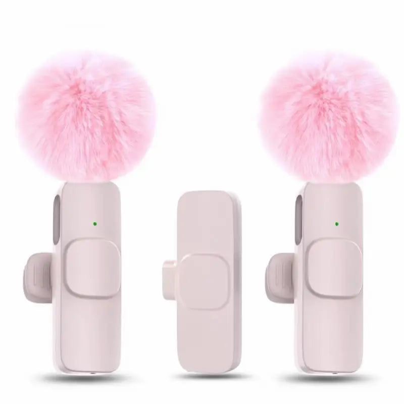 Mini Micrófono Inalámbrico para Celulares, Kit de 2 Micrófonos de Solapa con Cancelación de Ruido para Grabación de Video, Vlog y Entrevistas, Audio Estéreo de Alta Calidad