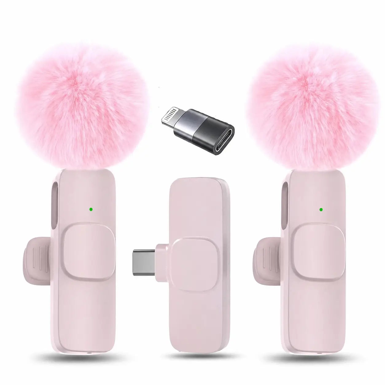Micrófonos inalámbricos de solapa con cancelación de ruido y conexión automática para videos, entrevistas y transmisiones en vivo en celular iPhone