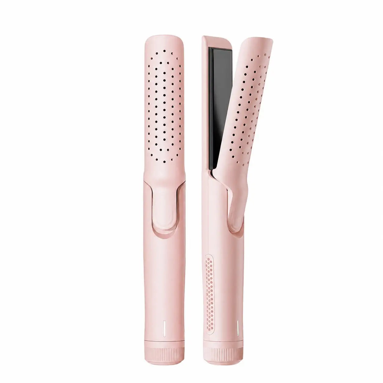Plancha y rizador 2 en 1 con aire frío 360° para peinar ondas, rizos y cabello lacio en casa sin maltratar tanto