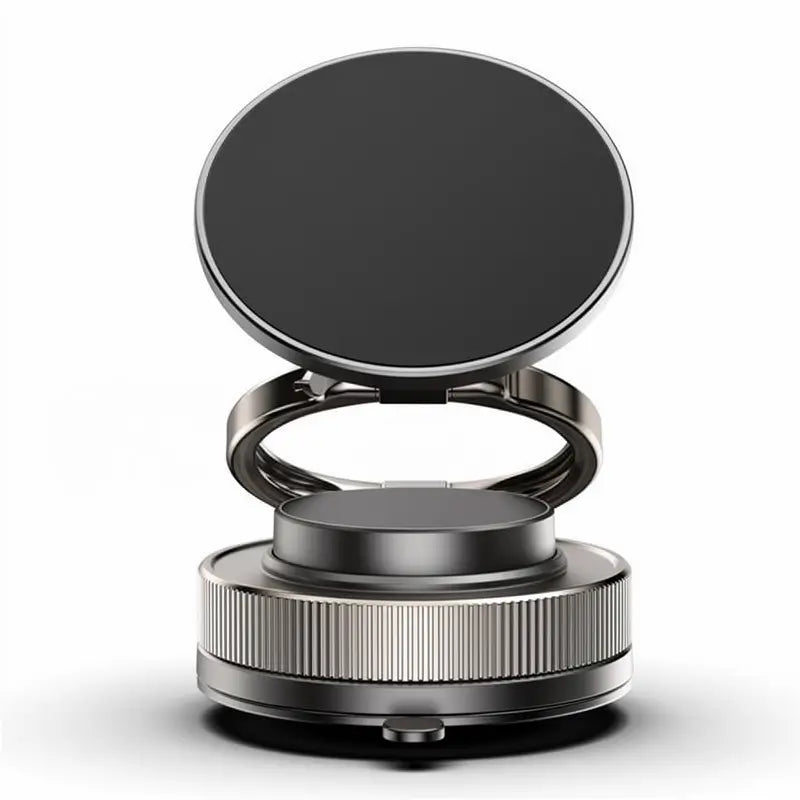 Portacelular magnético con ventosa de vacío y ajuste 360°, compatible con MagSafe para auto, maquillaje, espejo y gimnasio