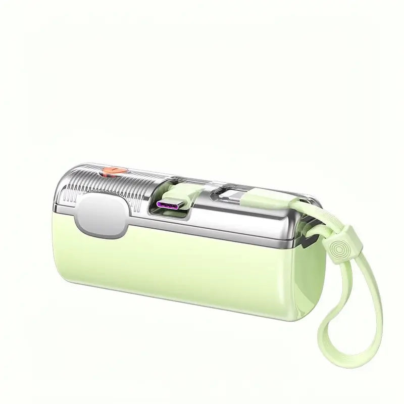 Cargador Portátil Mini Power Bank 5000mAh para Celular, Carga Rápida 22.5W con 3 Salidas y Pantalla Digital. Batería Externa Compacta y Ligera para Viaje.