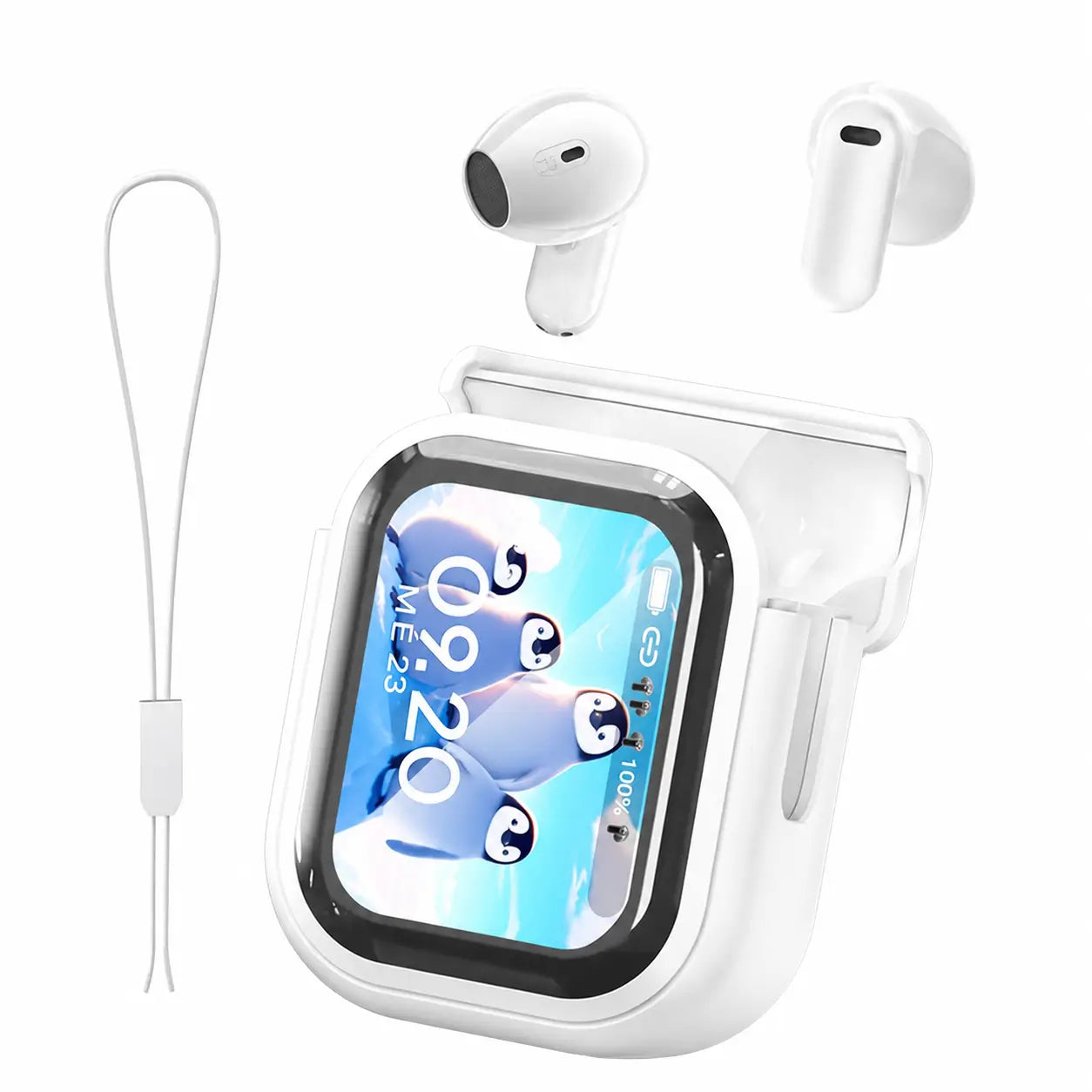 Audífonos inalámbricos Bluetooth 6.0 con pantalla LED, audio Hi-Fi, carga USB-C y resistencia IPX5 para llamadas, estudio y ejercicio diario