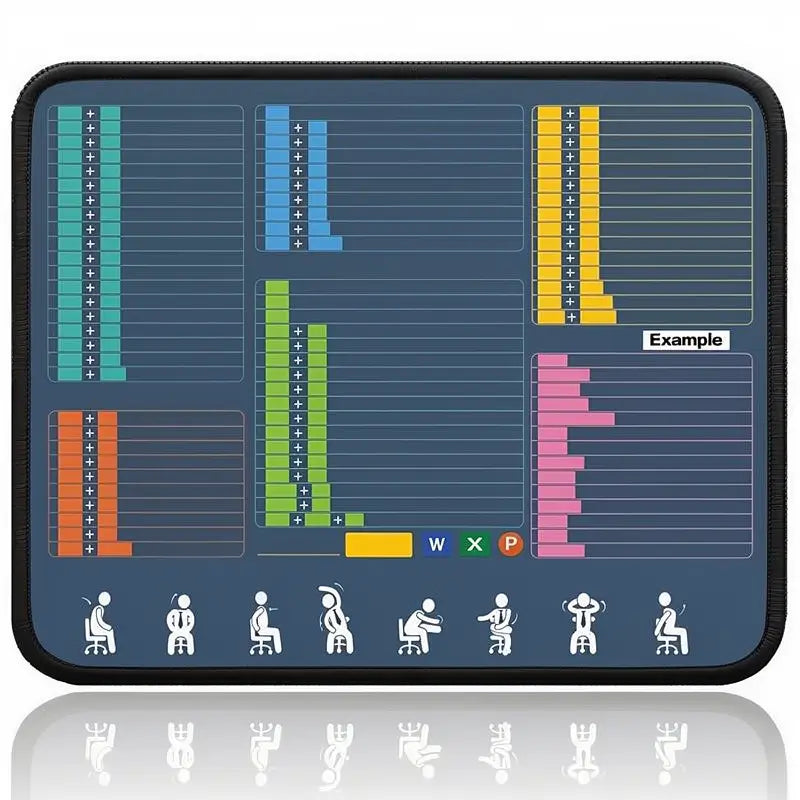 Mouse Pad Extragrande con Atajos de Excel | Tapete de Escritorio XXL para Oficina y Gaming | Bordes Reforzados Antideslizantes | Ideal para Usuarios de Hojas de Cálculo (90x40 cm)