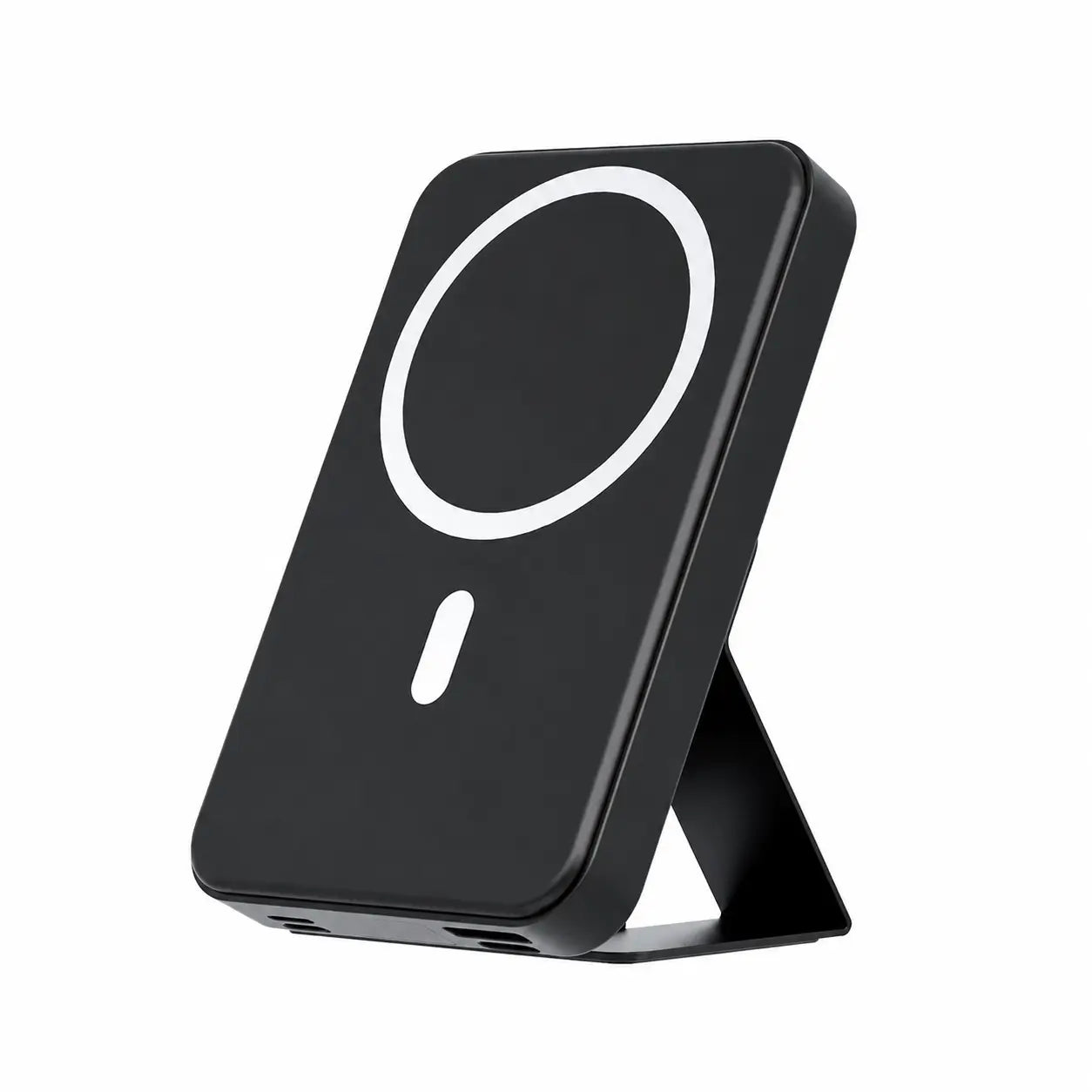 Cargador portátil magnético 10000 mAh con carga inalámbrica, LED digital y soporte horizontal para iPhone 12 a 16 sin cables para uso diario
