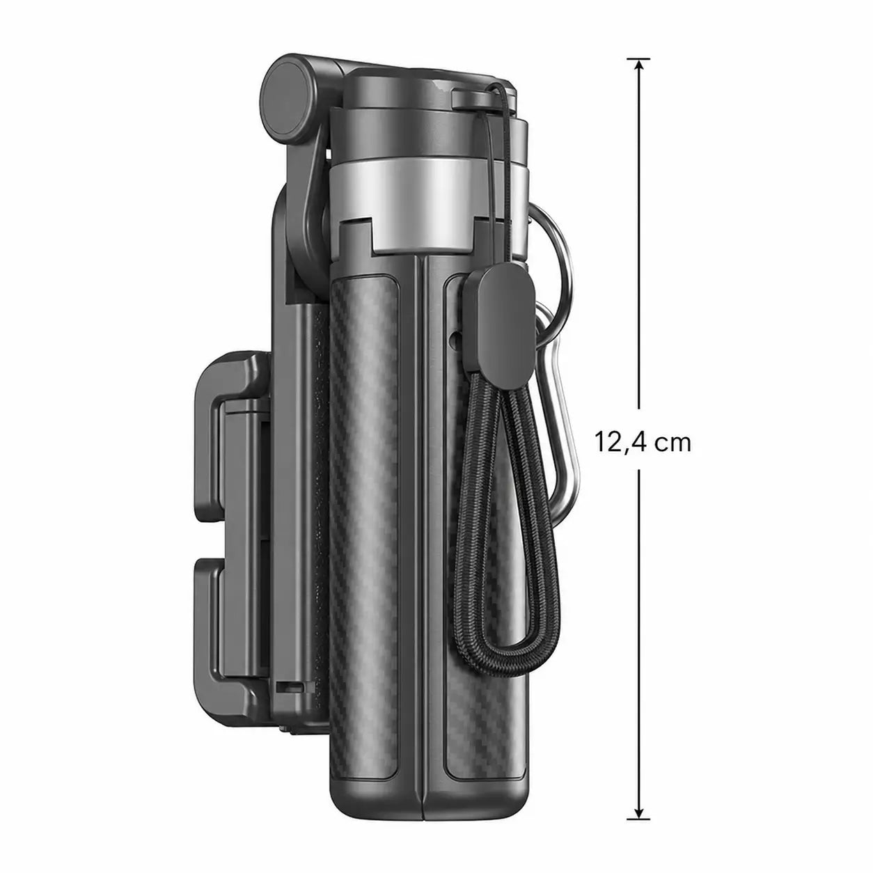 Selfie stick compacto con control Bluetooth, soporte giratorio 360° y extensión 64 cm, para vlogging, conciertos y fotos de viaje con tu celular