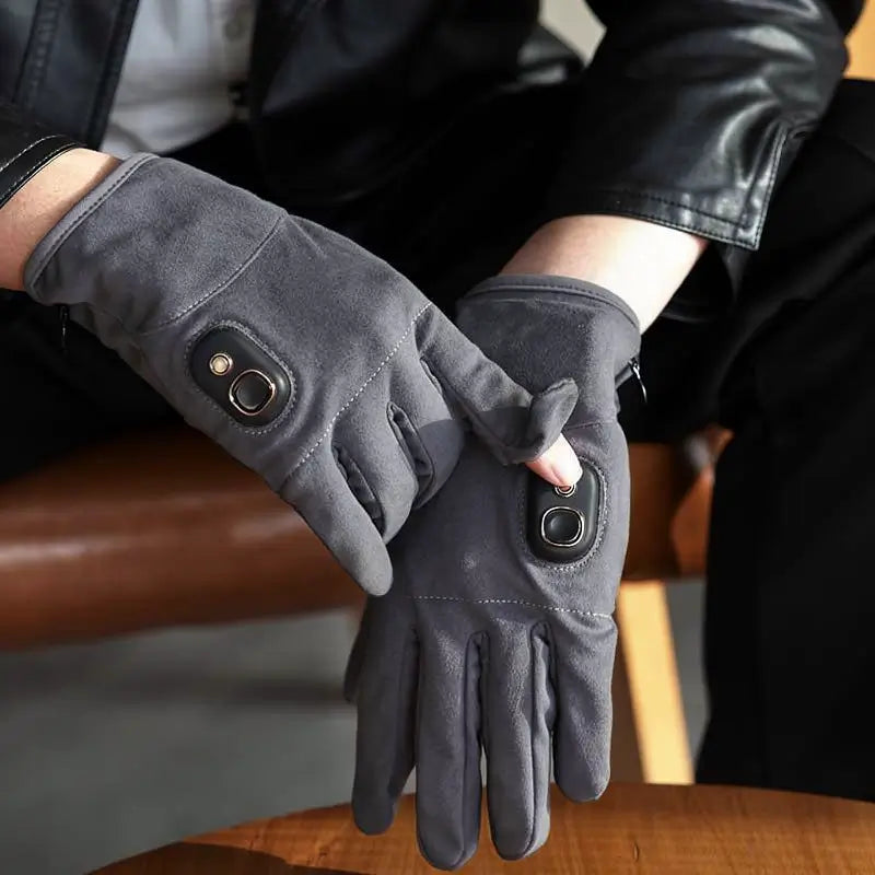 Guantes Térmicos para Pantalla Táctil - Calentadores de Manos Recargables y Portátiles para Ciclismo y Actividades al Aire Libre