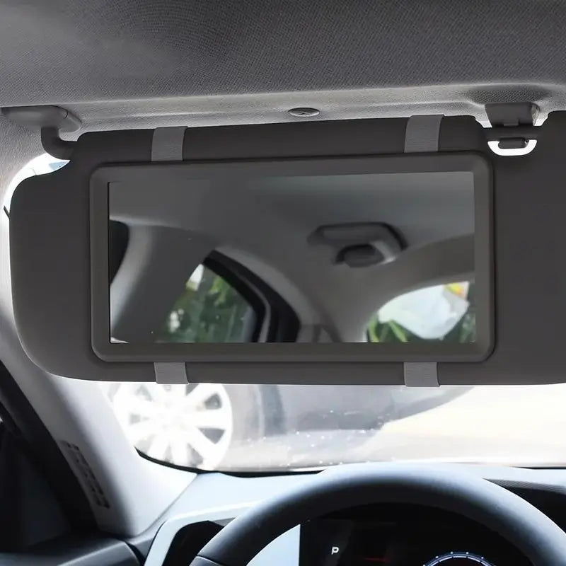 Espejo de Maquillaje para Visera de Auto - Pantalla Táctil LED con Brillo Ajustable - Espejo de Vanidad HD Recargable para Interior de Coche - Accesorios Esenciales