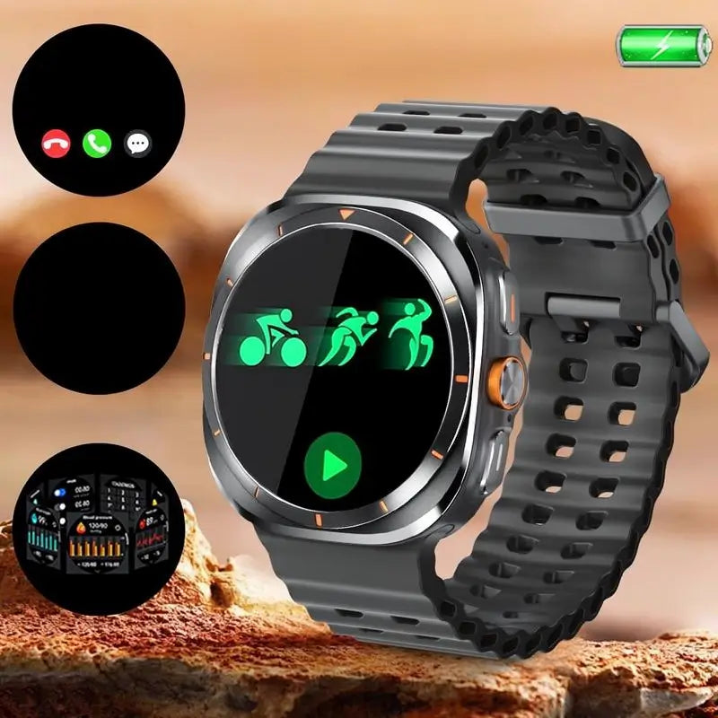 Smartwatch Deportivo con Pantalla HD, Monitoreo de Ritmo Cardíaco y SpO2 - Estilo Moderno y Resistente