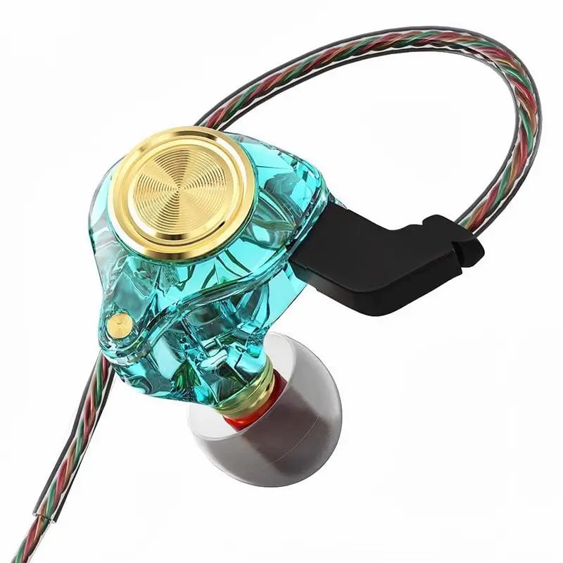 Audífonos In-Ear con Cable y Micrófono, Auriculares HiFi con Subwoofer y Cancelación de Ruido para Juegos y Deportes, Sonido Estéreo 3D y 8D, Monitor de Oído de Alta Fidelidad