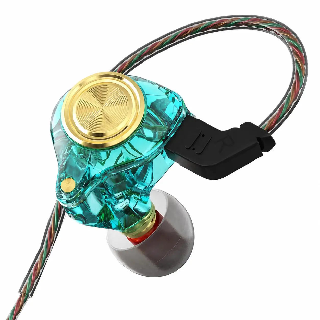 Audífonos intraauriculares con cable, micrófono y sonido HiFi 3D para gaming, gym, música en celular y uso diario