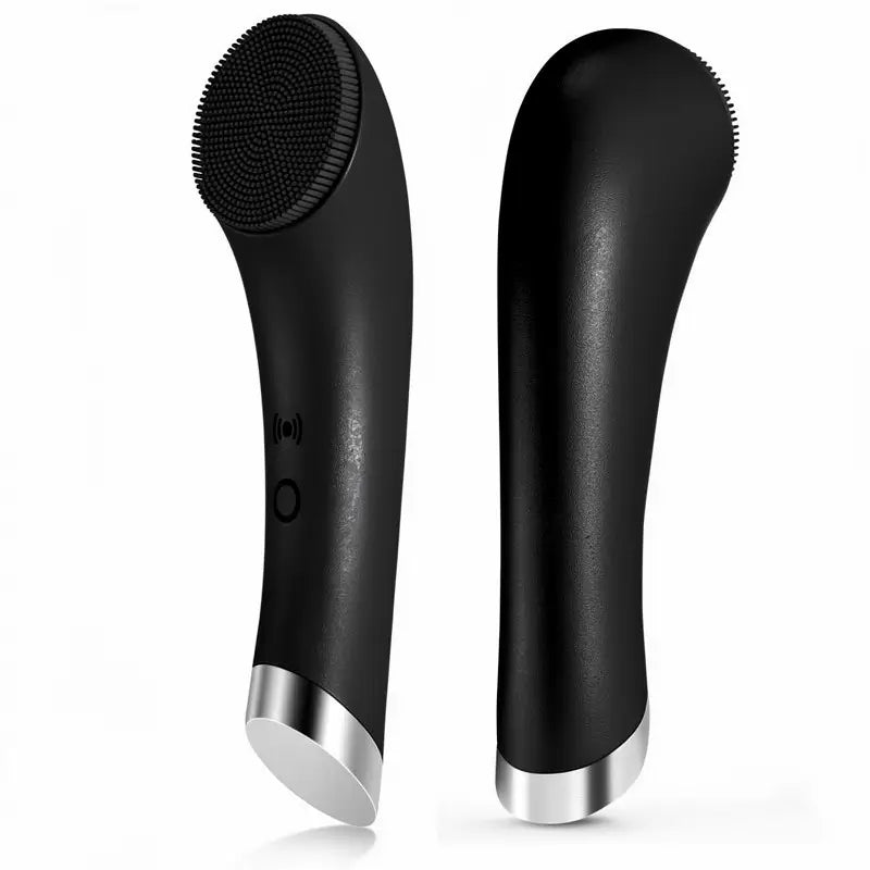Cepillo Limpiador Facial Térmico y Vibratorio con Masajeador, Limpiador Eléctrico de Silicona para Mujer y Hombre, Limpieza Profunda y Exfoliación Suave (Rosa)