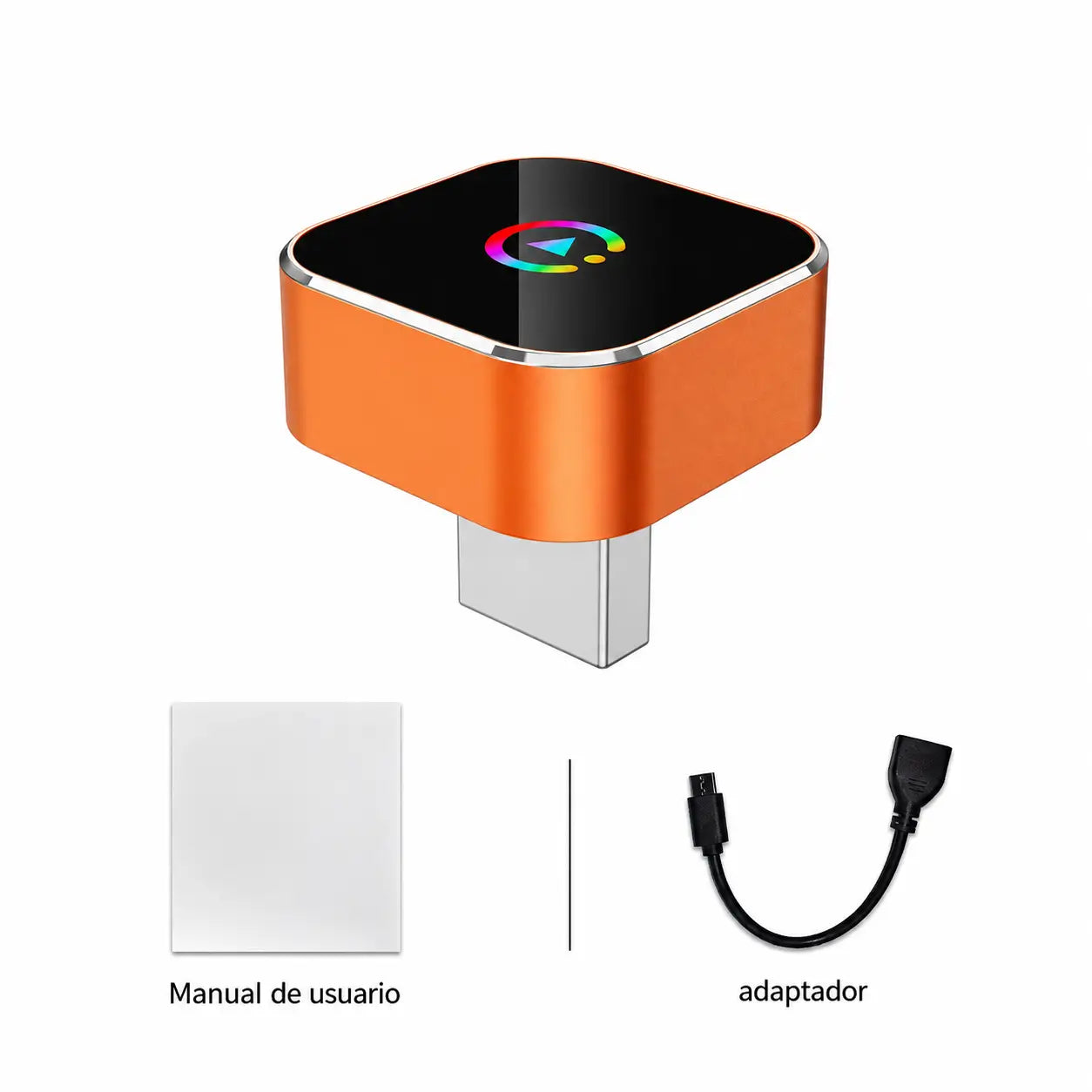 Mini dongle USB inalámbrico para convertir CarPlay y Android Auto cableado, ideal para navegación, música y llamadas manos libres en el auto