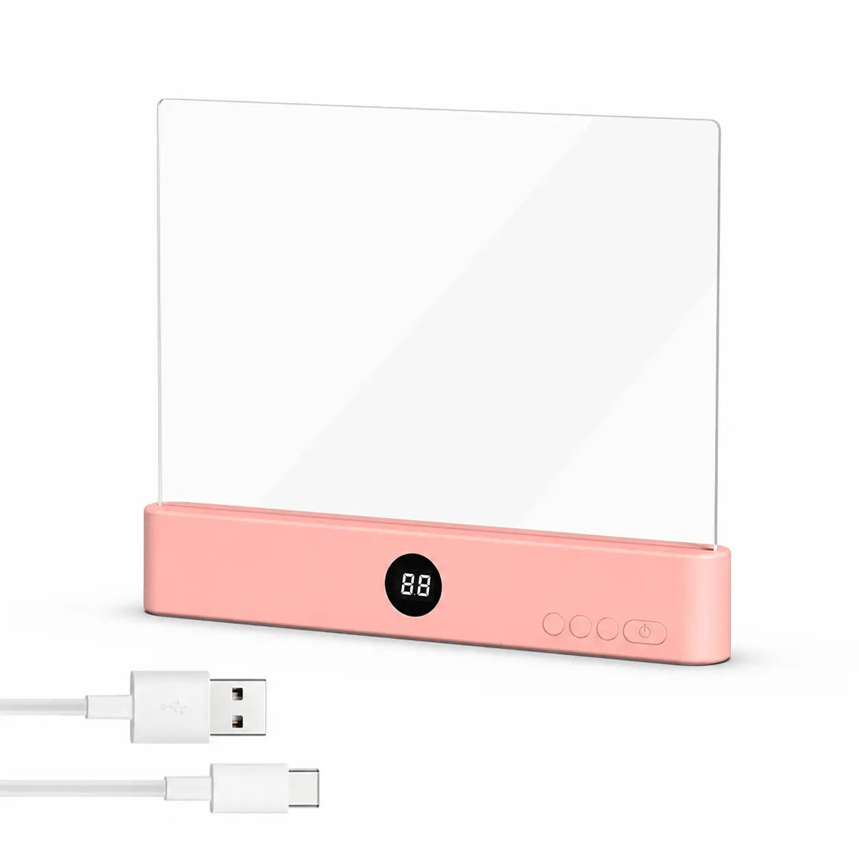 Lámpara plana LED recargable para lectura con 3 tonos, brillo ajustable y temporizador para leer en cama sin molestar a nadie