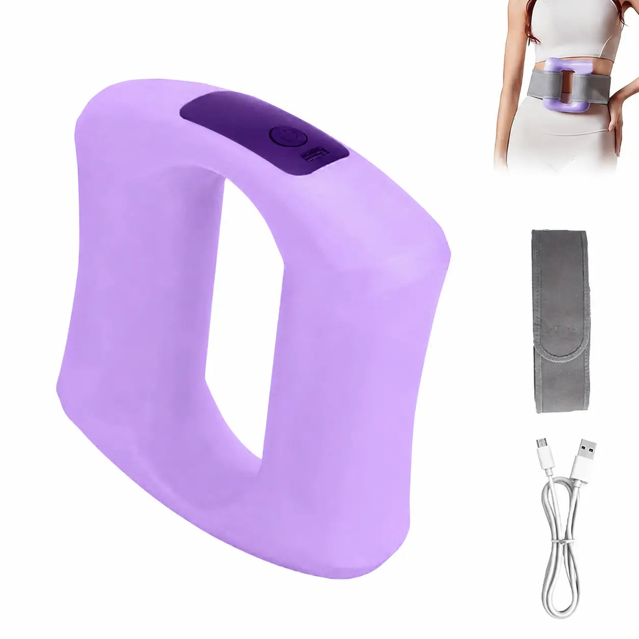 Pistola de masaje profundo con calor, 5 modos de vibración y carga USB-C para espalda, cintura y recuperación muscular portátil y silenciosa