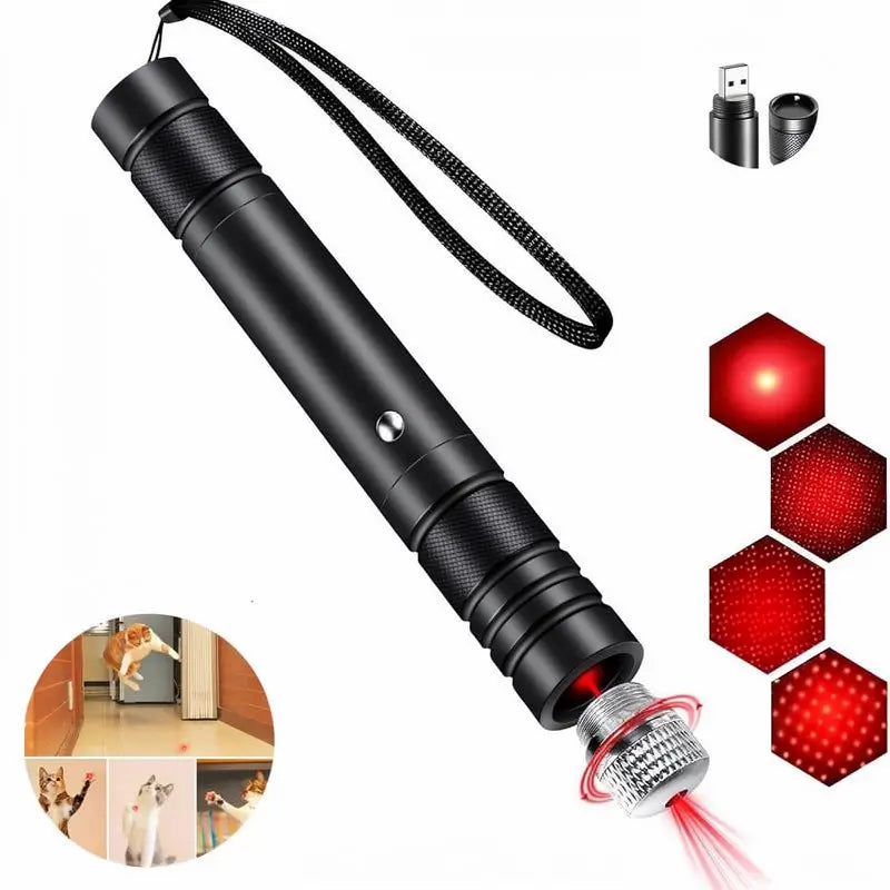 Puntero Láser Verde Recargable de Largo Alcance para Presentaciones, Pantallas TV/LED/LCD, Juguete para Gatos, Uso en Oficina, Astronomía y Construcción