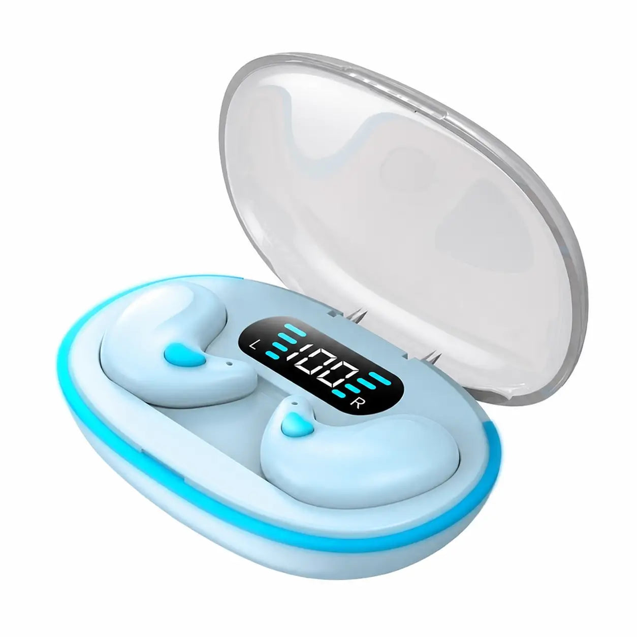 Audífonos Bluetooth 5.3 inalámbricos compactos con micrófono y aislamiento de ruido para llamadas, ejercicio y home office en celular y computadora