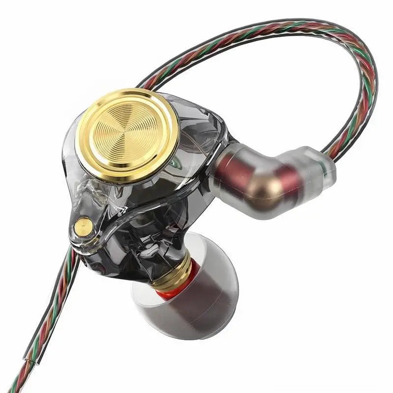 Audífonos In-Ear con Cable y Micrófono, Auriculares HiFi con Subwoofer y Cancelación de Ruido para Juegos y Deportes, Sonido Estéreo 3D y 8D, Monitor de Oído de Alta Fidelidad