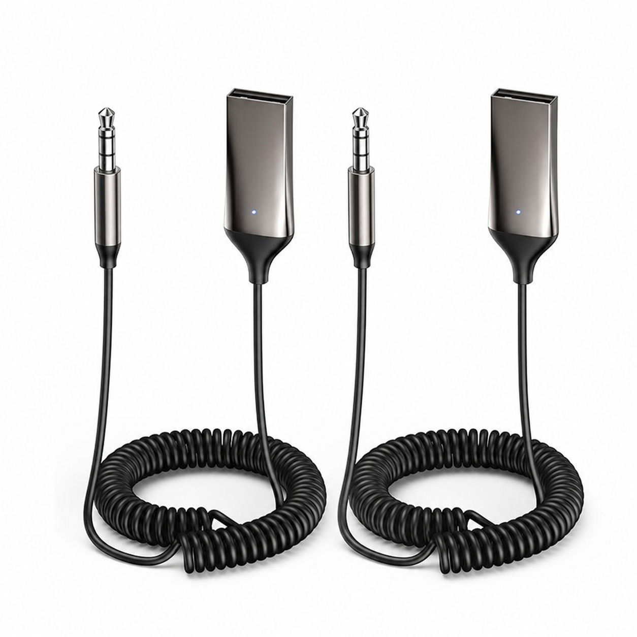 Adaptador Bluetooth AUX 3.5mm para auto con micrófono integrado, llamadas manos libres y audio estéreo estable en viajes diarios y carretera