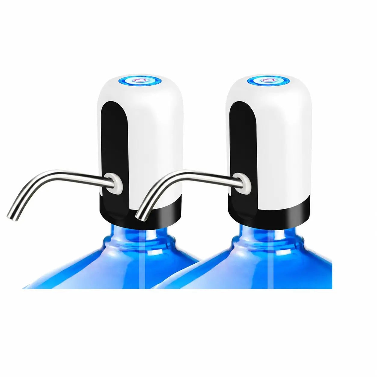 Dispensador eléctrico de agua recargable USB para garrafones de 2 a 5 galones, con botón único para cocina y camping