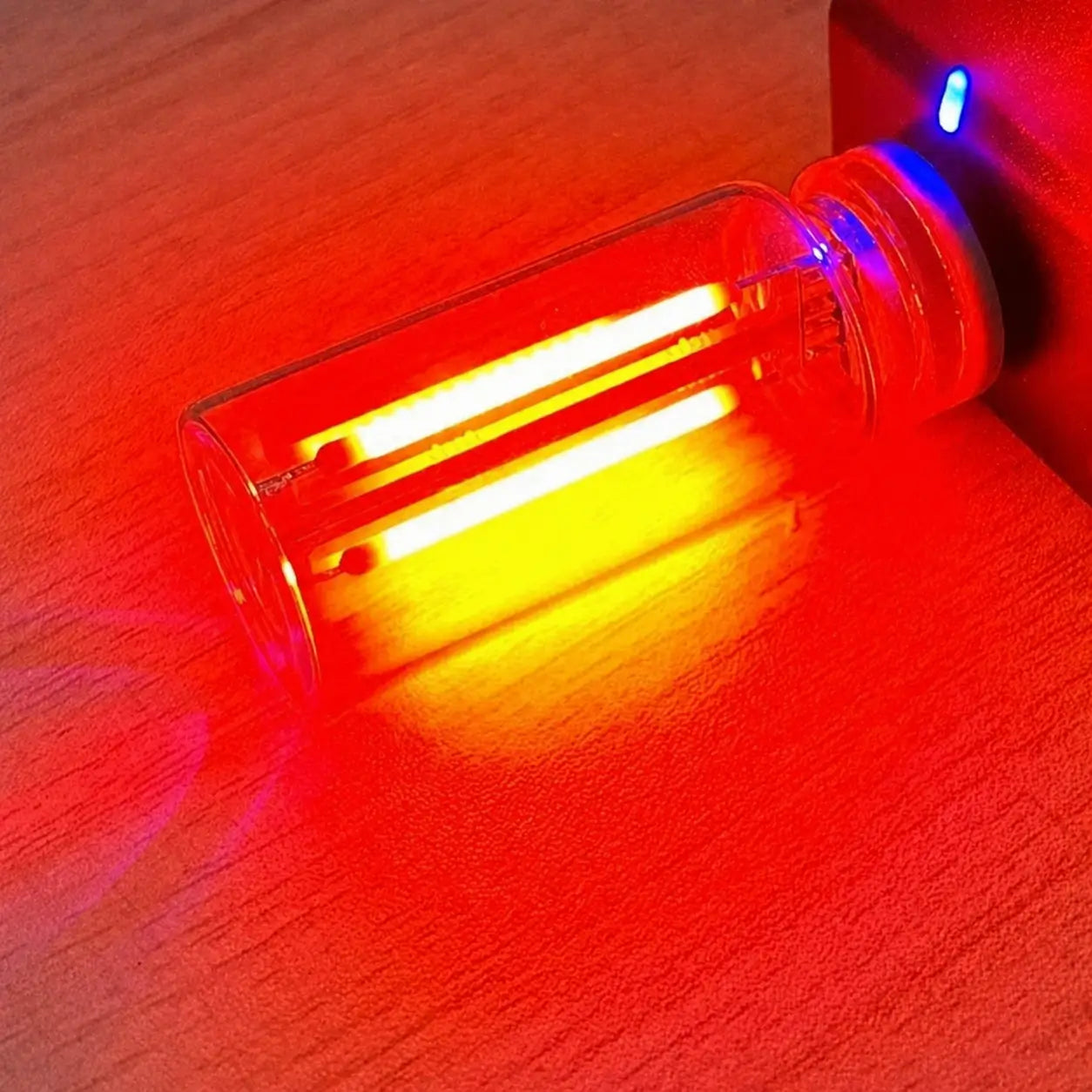 Lámpara LED USB táctil regulable con doble filamento para ambiente decorativo en auto, recámara o escritorio de noche y lectura suave