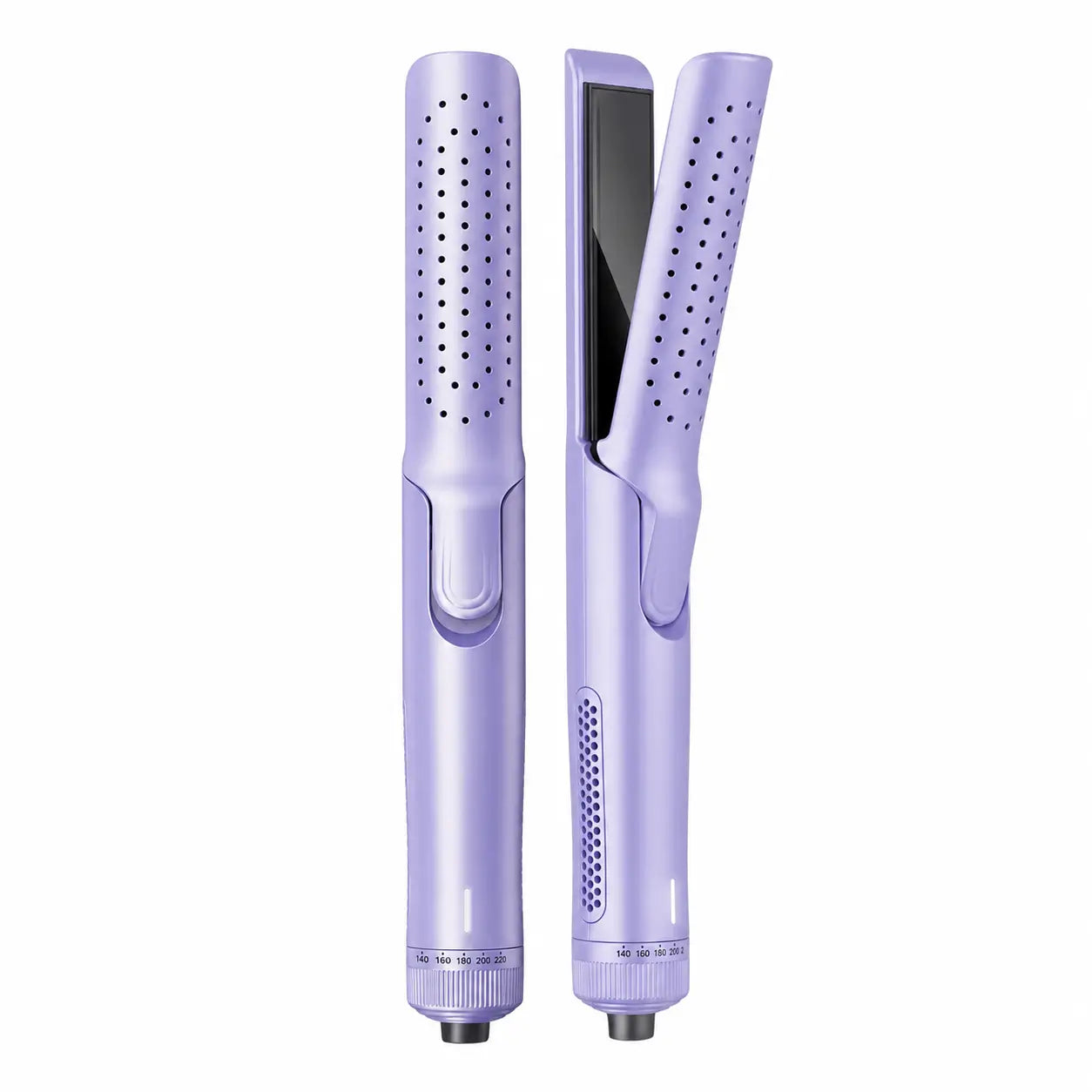 Plancha y rizador 2 en 1 con aire frío 360° para peinar ondas, rizos y cabello lacio en casa sin maltratar tanto