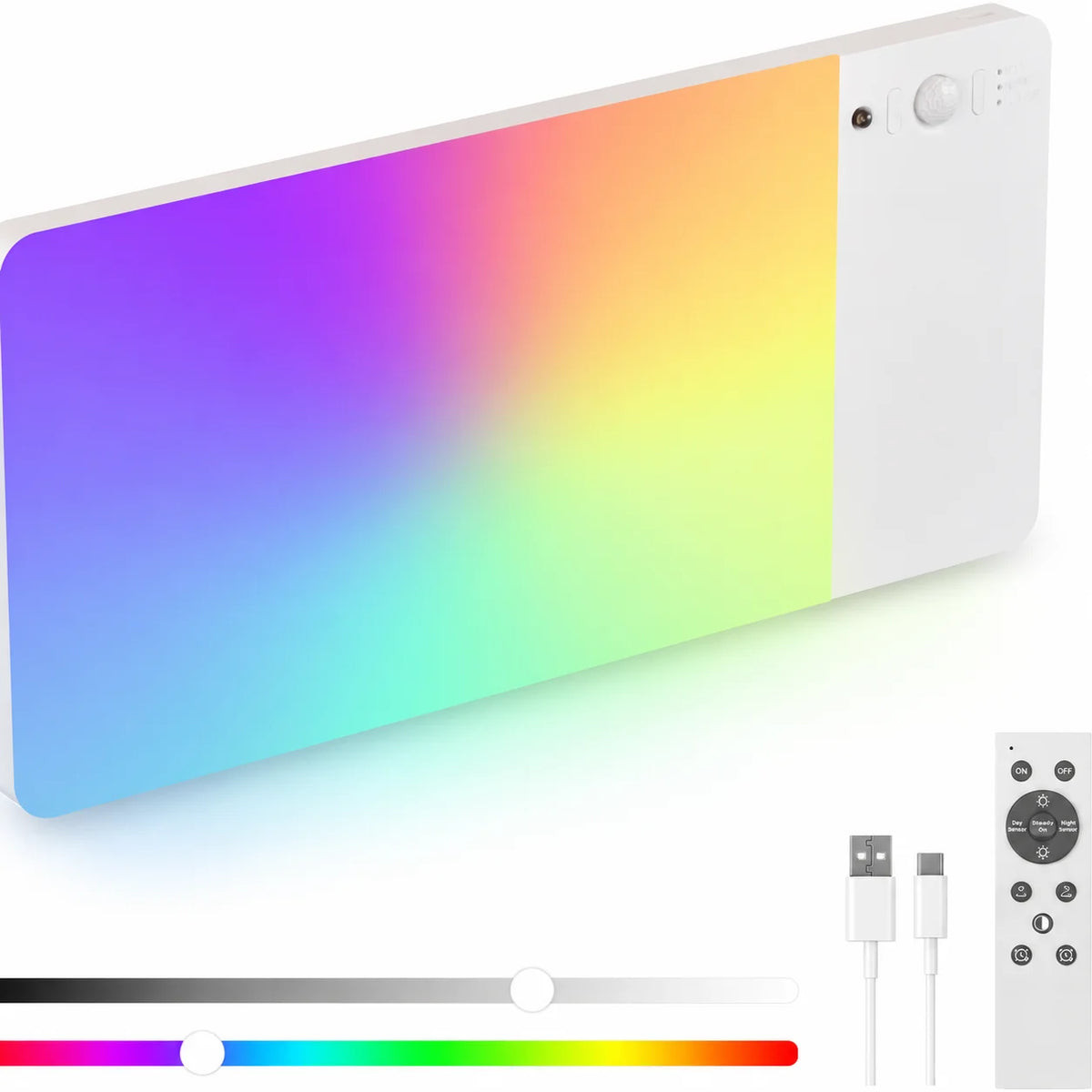 Lámpara de techo LED con sensor y control remoto