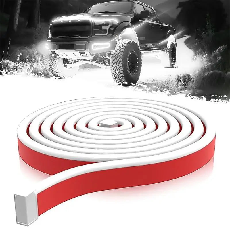 Tira LED DIBMS para cofre de auto 180 cm, luz DRL azul hielo 12V con escaneo dinámico e instalación fácil para personalizar tu carro