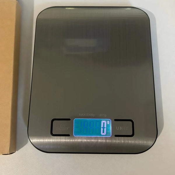 Báscula digital de cocina con tara y precisión de 1 g