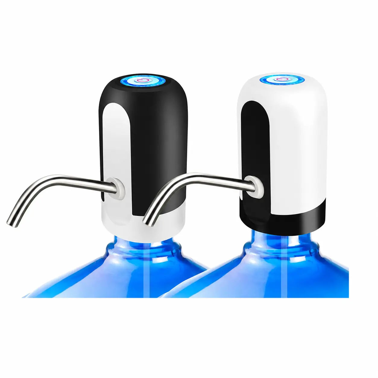 Dispensador eléctrico de agua recargable USB para garrafones de 2 a 5 galones, con botón único para cocina y camping