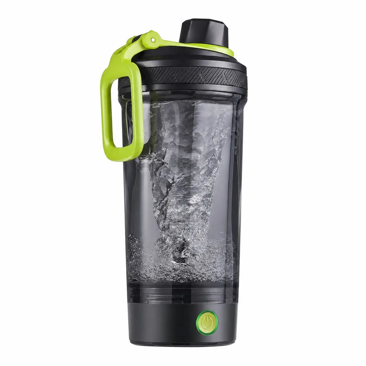 Shaker eléctrico para proteína con mezcla sin grumos, carga USB-C y tapa antifugas para gimnasio, oficina y batidos post entrenamiento
