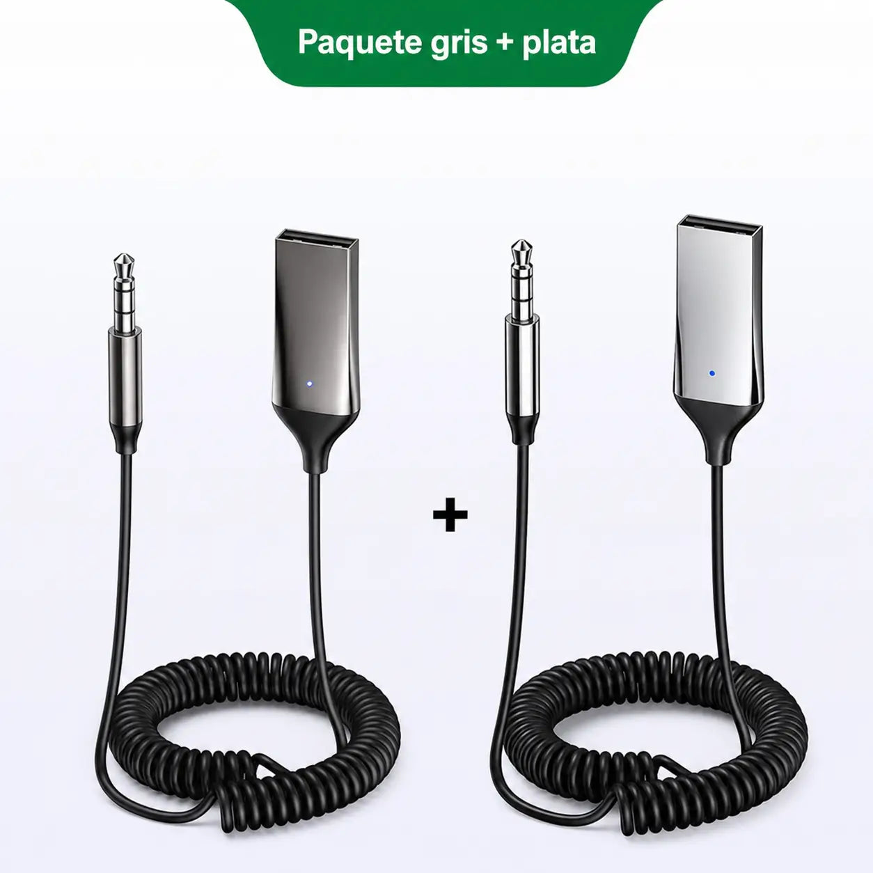 Adaptador Bluetooth AUX 3.5mm para auto con micrófono integrado, llamadas manos libres y audio estéreo estable en viajes diarios y carretera