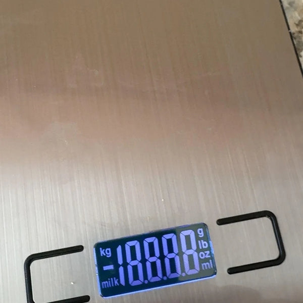 Báscula digital de cocina con tara y precisión de 1 g